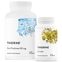 THORNE - Wellness Essentials - Zinc & Vitamina D3 Combo per il Supporto Immune e Bone - da 60 a 180 Serve