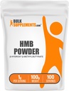 BulkSupplements.com HMB Polvere - come Calcium HMB, Beta-Hydroxy Beta-Methylbutyrate - HMB supplementi di polvere, senza glutine - 1g per porzione, 100g (3,5 oz) (pacchetto di 1)