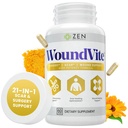 Zen Nutrients WoundVite Pre & Post Surgery Support, Scar & Wound Care, Trattamento delle cicatrici, Chirurgia Plastica e Generale, Faster & Aids Guarigione w/Bromelain, Turmeric & Arnica - 60 Vegan Caps