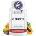 Cleanse24 - Intestinal Cleanse for Humans with Wormwood, Papaya, Black Walnut - Herbal Intestinal Cleanse, Gut Cleanse for Men & Women, 60 Capsule