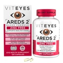 Viteyes AREDS 2 Supporto Maculare senza zinco, Capsule naturali senza allergeni con vitamina E, vitamina C, Lutein & Zeaxanthin, No Zinc, No Rame, Eye Doctor Trusted, Prodotto negli Stati Uniti, 120 Ct