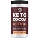 Keto Cocoa | Polvere di miscela di bevanda di cioccolato caldo Keto - Zucchero libero, Carbo basso con proteine e polvere di olio MCT