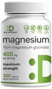 Magnesio Glycinate 400mg, 300 Capsule | 100% Chelati per un facile assorbimento | Integratore minerale essenziale per il muscolo, il sonno e la salute del cuore