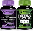 BENESSERE LABSRX Estratto di enzimi digestivi | Glucosamine Chondroitin capsule