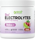 Rilassamento+ Limeade Calmante Electrolyte Supplemento: Hydration & Mood Support for Relax, Stress Relief, Adrenal & Cortisol Support - Glycine, L-Theanine, Lemon Balm - USA Made