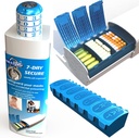 Pillola Pod 7 giorni Sicuro, Bloccante Pillola Organizzatore, Baby-Resistant Farm Lock Box, Extra Large Settimanaly Pill Planner, Senior Friendly