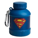 Smartshake Justice League Whey2Go Superman Protein Powder Storage Container 50g – BPA Free Shaker Bottle Funnel per Whey Protein Powder + Protein Shakes 110ml, DC Comics Superman Gifts for Men