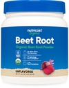 Polvere di radice di barbabietola biologica Nutricost 1 LB - Vegan, Superfood, Certificato USDA Organic