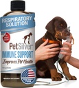 PetSilver Supporto Immune, Soluzione Nebulizzatore Naturale, Promuove la Salute Respiratoria in Gatti & Cani, Allergies, Trattamento Sinus & Cough, Facile da usare, Argento Brevettato Chelato, Made in the USA, 16 fl oz