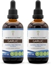 Estratto di liquido senza alcool di tintura dell'aglio, Bulbo essiccato dell'aglio (2x4 FL OZ)