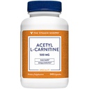 La vitamina Shoppe Acetyl-L-Carnitine 500mg – Supporta la funzione sana del cervello e della memoria, promuove la produzione di energia – CarnipureTM offre la forma più pura di L-carnitina (240 capsule)