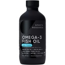 Sport Research® Omega-3 Fish Oil 4685mg - Fonte di Wild Caught Alaska Pollock - Natural Lemon Flavor, MSC Certified Sustainable - 8oz (48 Serve)