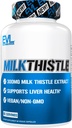 Evlution EVL Silymarin Milk Thistle Capsule - Supplemento per la pulizia ottimale del fegato Detox & Repair - Herbal Liver Support Supplemento con estratto di cardo puro al latte - 60 capsule di verdure non OGM