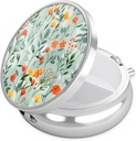 Nipichsha Pill Box, Piccolo Caso Pillola per il Purse & Pocket, Cute Travel Medicine Organizer, Portable Medicine Container Holder to Holding Vitamins, Farmaco, Fish Oil & Supplement, B02-Beautiful Flowers
