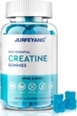 NutraBits Creatine Monohydrate Gummies, 5g Creatina Monohydrate Per Serving - Senza Zucchero o Colori Artificiali, Vegan & Halal - Blueberry Flavor - 60 Gummies