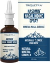 Nasomin® Iodine Nasal Spray – Pulisce e rinfresca le tue Passaggi Nasali – Miscela di Iodio e Acido Fulvico – 150+ Utilizza per Bottiglia – Formula minerale naturale al 100% – (2 oz. Bottiglia + Spruzzatore Nasale)