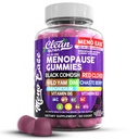 Menopausa Supplemento per le donne Gummies con Cohosh nero, Fiamme selvatiche, DIM, Magnesio, Chasteberry di Clover rosso per ormone Balance Rilievo Night Sweats Mood Plus Bergamot, Vitamina D3, Vitamina B6 B12