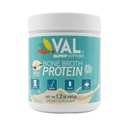 VAL Bone Broth Protein Powder – 22g Protein, 12g Collagen, MCT & Pea Protein – Gut, Skin & Joint Support – Paleo Friendly, Gluten Free – Pollo Flavor, 16 Serve
