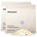 Peptidi di collagene idrolizzato Promix - Tipo 1 Collage a base di erba, 4.7g glicina, peptidi bioattivi di tipo 3 - non aromatizzati - 2.5 Pound (pacchetto di 2)