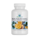 Tabelle in ferro di laboratorio della vitamina C Fast Melt della natura - Gentle sul ferro di carbonio di Stomach, alto assorbimento per cellule sane di sangue rosso* - 120 compresse