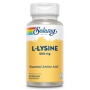 SOLARAY L Lysine 500 mg Capsule - Integratore Aminoacidi Essenziale Free-Form - Supporto Benessere Potente con Aminoacido L-Lysine - Lab Verificato, Garanzia di 60 giorni, 60 Serve, 60 VegCaps