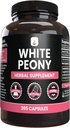 PURE ORIGINAL INGREDIENTI Peonia bianca (365 capsule) Nessun filler di magnesio o di riso, sempre puro, verificato il laboratorio
