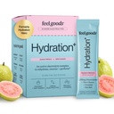 Feel Goods Hydration Hero, 1000mg Electrolytes Powder, Sugar Free, Magnesium, Organic Coconut Water, L Theanine, Vitamin C & B12, Non OGM, Keto, Vegan, Electrolyte Packets | Guava Fresca, 15 Conte