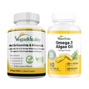 Vegan Vitality Immunity Booster Bundle 6 mesi - Vegan Multivitaminici e Vegan Omega 3 Algae olio. Formula basata su piante ad alta resistenza per l'immunità, Energia Salute complessiva per Vegani e Vegetariani