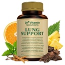 DR VITAMINA SOLUZIONI Integratore di disintossicazione polmonare per uomini e donne - 10-in-1 Blend w/Vitamin C & Butterbur Root - Supporta la salute polmonare e la funzione respiratoria - Migliora la respirazione, il flusso di ossigeno - 30 tappi vegani