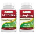 I migliori naturali L-Citrulline 2000mg & L-Arginina 1000 mg