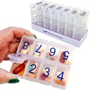 e-Pill 8 volte al giorno x 7 giorni Grande organizzatore di pillole settimanali, vitamina e scatola di medicina (clear)