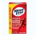 Move Free Advanced Glucosamine Chondroitin + Calcium Fructoborate Joint Support Supplement, Supports Mobility Comfort Strength Flessibilità & Bone - 160 Compresse (80 porzioni)*