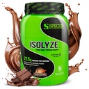 Specie Nutrition Isolyze Whey Protein Powder, 100% Whey Isolate per la costruzione del muscolo, 27.5g Protein Per Scoop, No Sugar & Low Fat (latte di cioccolato, 22 Servings)