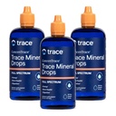Gocce di ConcenTrace Minerals | Minerali di spettro completo | Magnesio liquido ionico, cloruro, potassio | Basso sodio | Energia, elettroliti, idratazione | 288 giorni di alimentazione, 8 fl oz (pacchetto di 3)