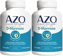 AZO D Mannosio Salute del tratto urinario, Pulire, Flush & Proteggere il tratto urinario, No.1 Farmacista Marchio consigliato, Resistenza clinica, Non OGM, 120 Conteggio (Pack of 2)