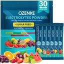 Imballaggio della polvere degli elettroliti, 30 pacchetti di idratazione dei bastoncini senza zucchero, Electrolyte Drink Mix Travel Electrolyte Packets per l'idratazione rapida, 6 aromi