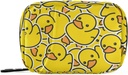 Scatola di pillole Giallo Duck Cartoon 7 giorno Pill Case Travel Pill Organizer Bag con Zipper Portable Weekly Vitamin Medicine Supplemento Holder Pouch Bag