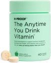 H-PROOF Il tempo in cui si beve la vitamina, la salute e l'immunità del fegato con gli elettroliti, il cardo del latte e le vitamine B & C - 40 compresse masticabili (20 porzioni), Vegan, la mela verde