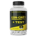 CON-CRET®+ Test, CON-CRET® brevettato Creatina HCl Ora con Testofen®, Boost livelli di testosterone, 60 capsule