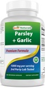Best Naturals Parsley e Aglio 1000 mg per Serving 250 capsule vegetariane. Gluten Free e Non OGM.