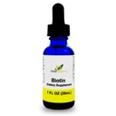 Liquid Biotin B7 – High-Absorption, freddo-pressed D-Biotin USP, Vegan, Alcol-Free, gocce sublinguali, senza aromi artificiali, blu bottiglia di vetro cobalto per potenza e purezza - 1 oz