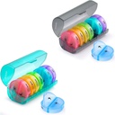 2 Pack organizzatore settimanale di pillole 7 giorno 2 volte al giorno, Sukuos grandi case di pillole giornaliere per le pillole/Vitamin/Fish olio/supplementi, BPA Free Pill Box, Facile da pulire