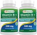 Best Naturals Vitamin B1 come Thiamine Mononitrate 500 mg compresse (120 conteggio (Pack of 2))
