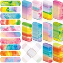 Lounsweer 120 Pcs Kids Bandages Bulk Tie Dye Pastello colorato per Kid Cute impermeabile flessibile Adhesive Tap Traspirante Cura per Bambino Toddler taglio Scrapes Wounds Burn, 10 Stile (Tie Dye)