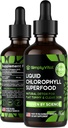 Gocce liquide della clorofilla semplicementeVital per la pelle chiara e l'energia Boost - Supplemento di supporto immunitario - Made in USA - Clorofilla liquida per la salute del fegato - Deodorante interno - Antiossidante- 2 FL OZ