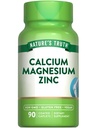 La Verità della Natura Calcium Magnesio Zinco | 90 Capelli Rivestiti | Vegan, Non OGM e Gluten Supplemento Libero