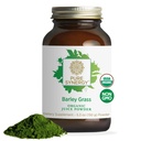PURE SYNERGY Polvere di succo di erba di orzo organico | Polvere di verde di clorofilla-ribalzo | Succo di erba di orzo premuso biologico | per l'energia, il disintossico e il supporto di digestione (5.3 oz.)