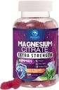 Magnesio Citrato Supplemento Gummies - Alto assorbimento Magnesio Gummy per adulti e bambini, Magnesio Citrato Integratori per Bone, Muscolo Salute, Supporto Cuore, Vegan, Gluten Free, Non-GMO - 120 Gummies