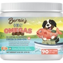 OMG di Bernie! Omegas Chews for Dogs - 5X Extra Forza DHA+EPA, Fish Oil, Pelle sana & Coat, Allergy Relief, Integratore congiunto (Pork Flavor)