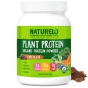 NATURELO Plant Protein Powder, Chocolate, 22g Protein - Non OGM, Vegan, No Gluten, Latticini o Soia - Nessun Gusto Artificiale, Colorazione Sintetica, Preservativi, o Additivi - 20 Serve
